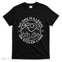 No One Is Illegal On Stolen Land Native Tribe T-Shirt thumb 0