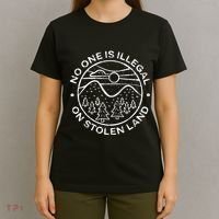 No One Is Illegal On Stolen Land Native Tribe T-Shirt thumb 4