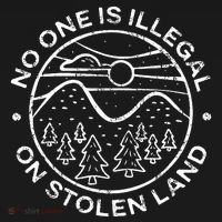 No One Is Illegal On Stolen Land Native Tribe Women's Hoodie thumb 2