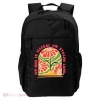 No One Is Illegal On Stolen Land Human Rights Immigration Backpack thumb 0