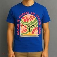 No One Is Illegal On Stolen Land Human Rights Immigration T-Shirt thumb 3