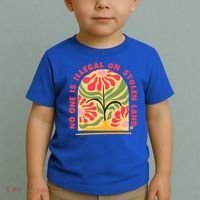 No One Is Illegal On Stolen Land Human Rights Immigration Toddler T-Shirt thumb 2