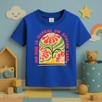 No One Is Illegal On Stolen Land Human Rights Immigration Toddler T-Shirt thumb 3