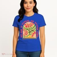 No One Is Illegal On Stolen Land Human Rights Immigration Women's T-Shirt thumb 4