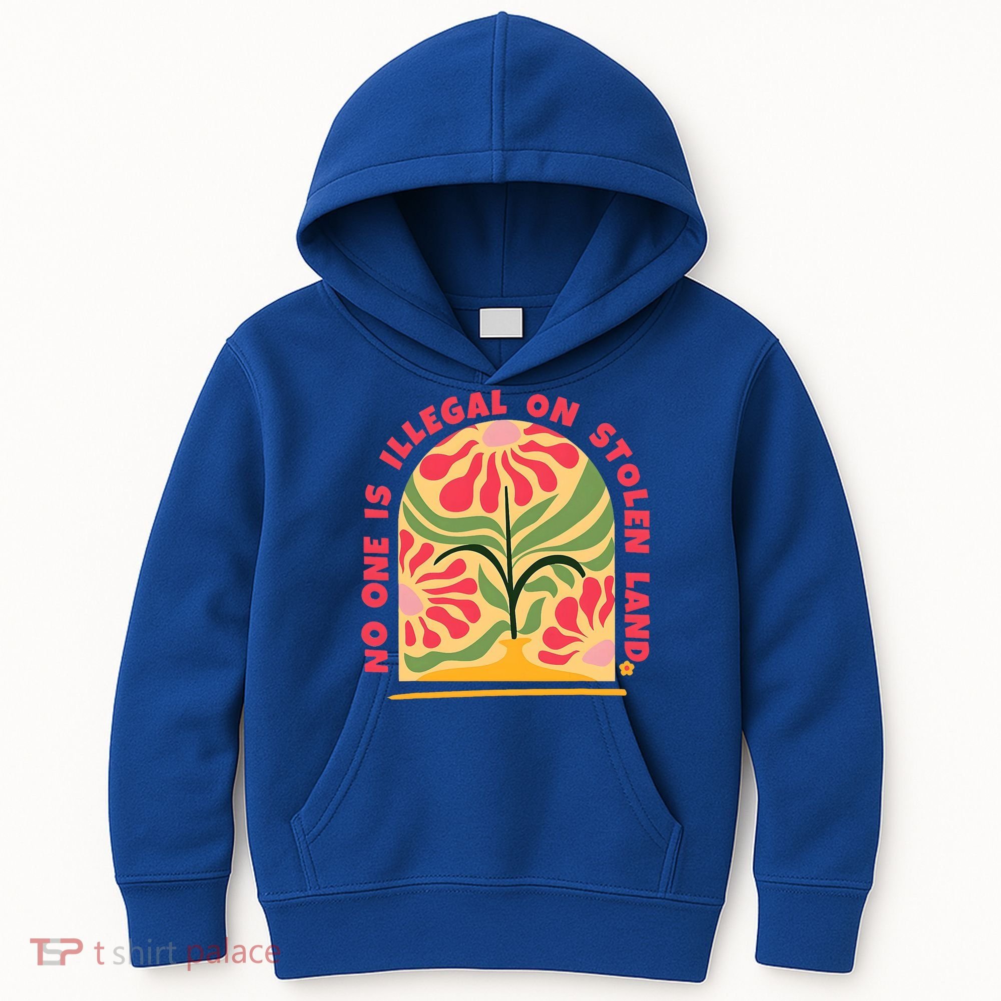 No One Is Illegal On Stolen Land Human Rights Immigration Kids Hoodie