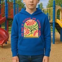 No One Is Illegal On Stolen Land Human Rights Immigration Kids Hoodie thumb 2