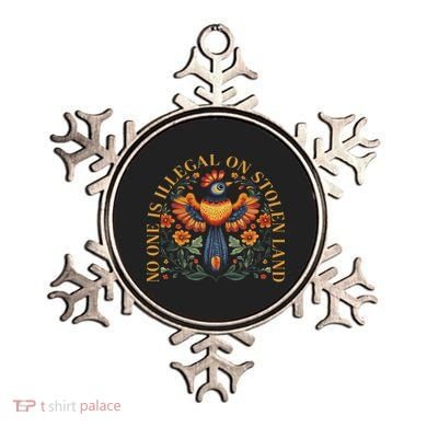 No One Is Illegal On Stolen Land Native Americans Vintage Ornament