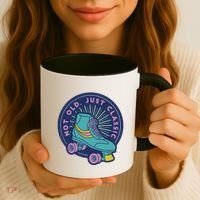 Not Old Just Classic Rollerskate Coffee Mug thumb 3