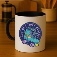 Not Old Just Classic Rollerskate Coffee Mug thumb 4