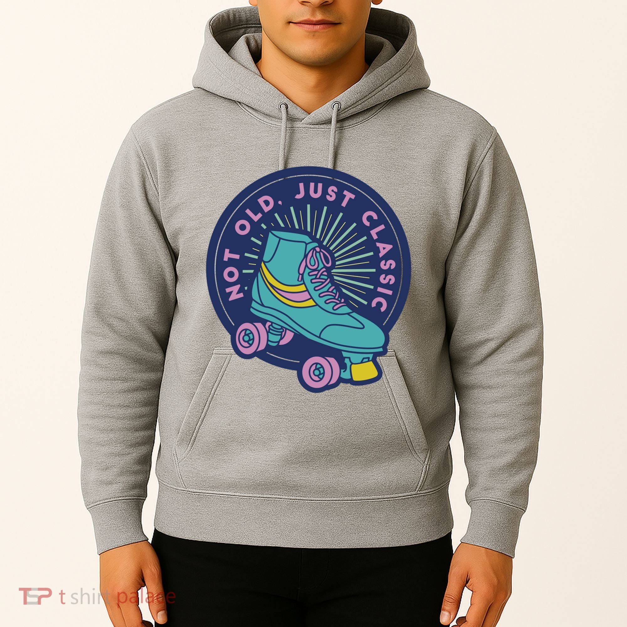 Not Old Just Classic Rollerskate Hoodie