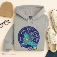 Not Old Just Classic Rollerskate Hoodie thumb 4
