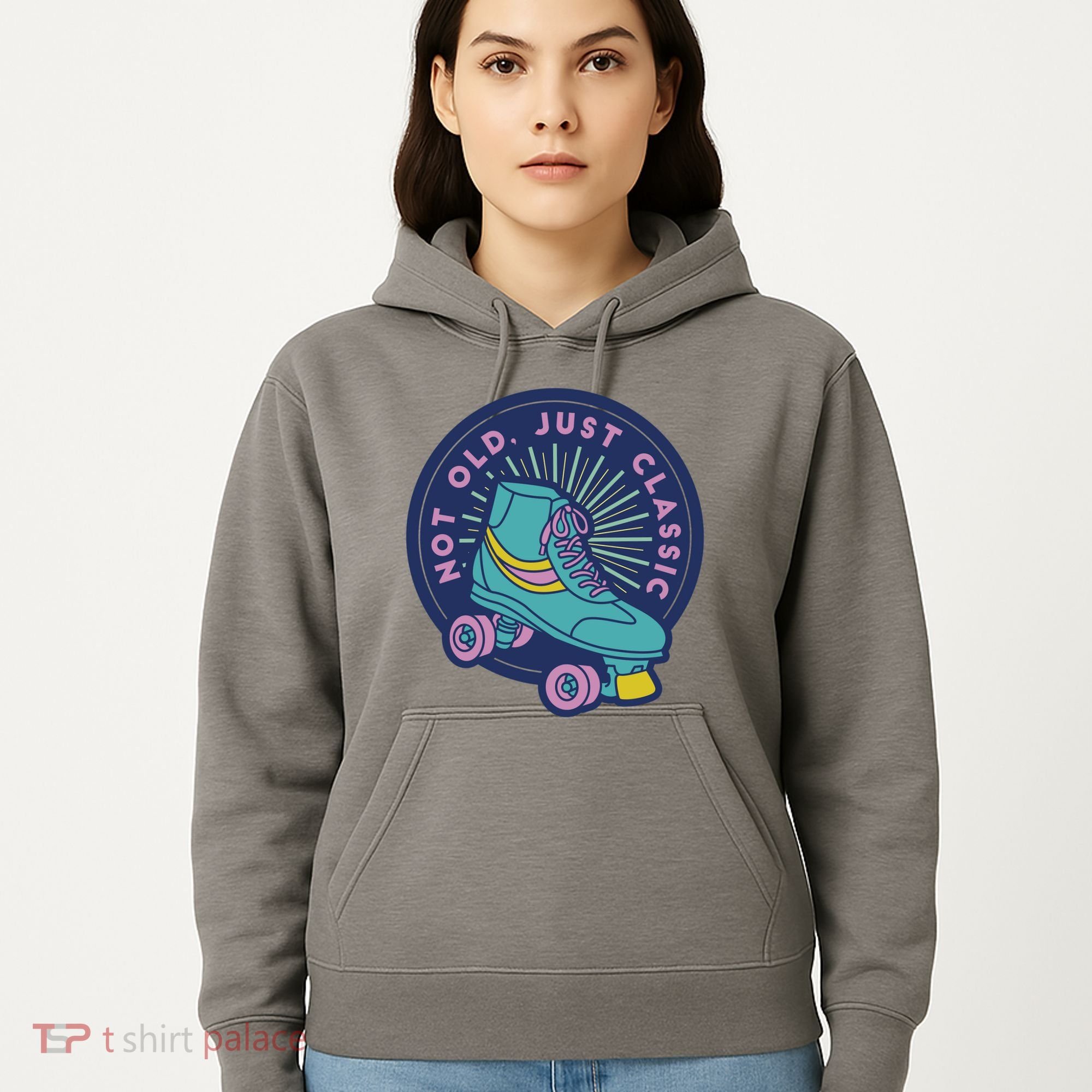 Not Old Just Classic Rollerskate Hoodie