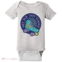 Not Old Just Classic Rollerskate Baby Bodysuit thumb 0