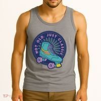 Not Old Just Classic Rollerskate Tank Top thumb 3