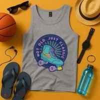 Not Old Just Classic Rollerskate Tank Top thumb 4