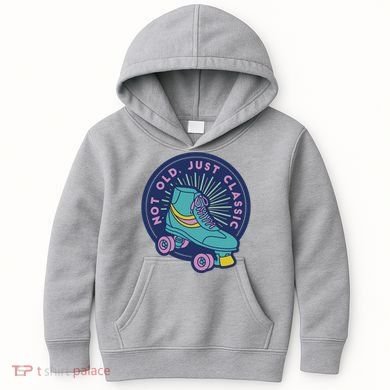 Not Old Just Classic Rollerskate Kids Hoodie