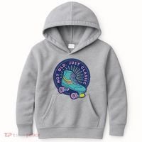 Not Old Just Classic Rollerskate Kids Hoodie thumb 0