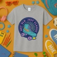 Not Old Just Classic Rollerskate Kids T-Shirt thumb 3