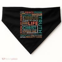 Names of Jesus Christian USA-Made Doggie Bandana thumb 0
