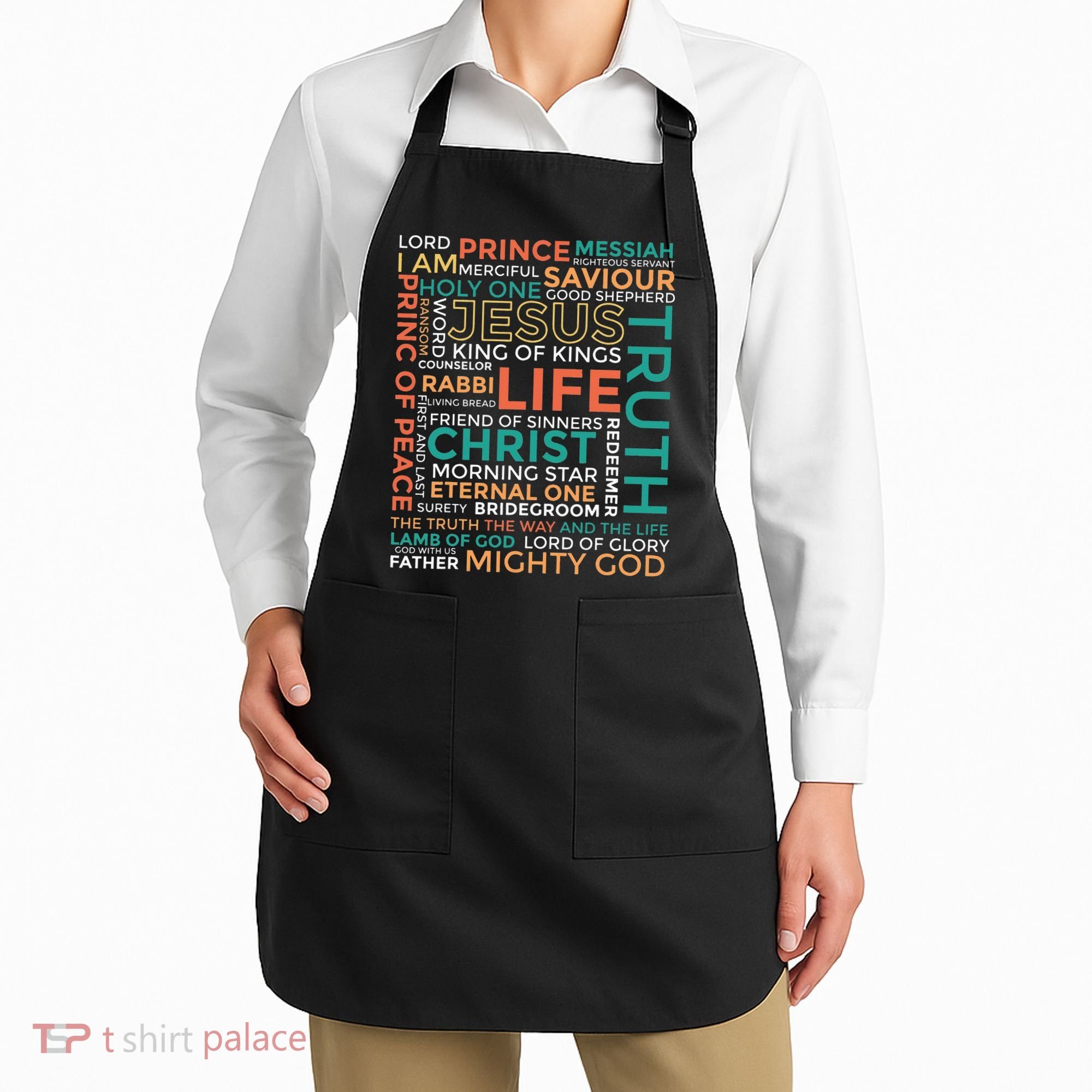 Names of Jesus Christian Apron