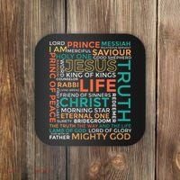 Names of Jesus Christian Coaster thumb 0