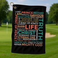 Names of Jesus Christian Golf Towel thumb 1