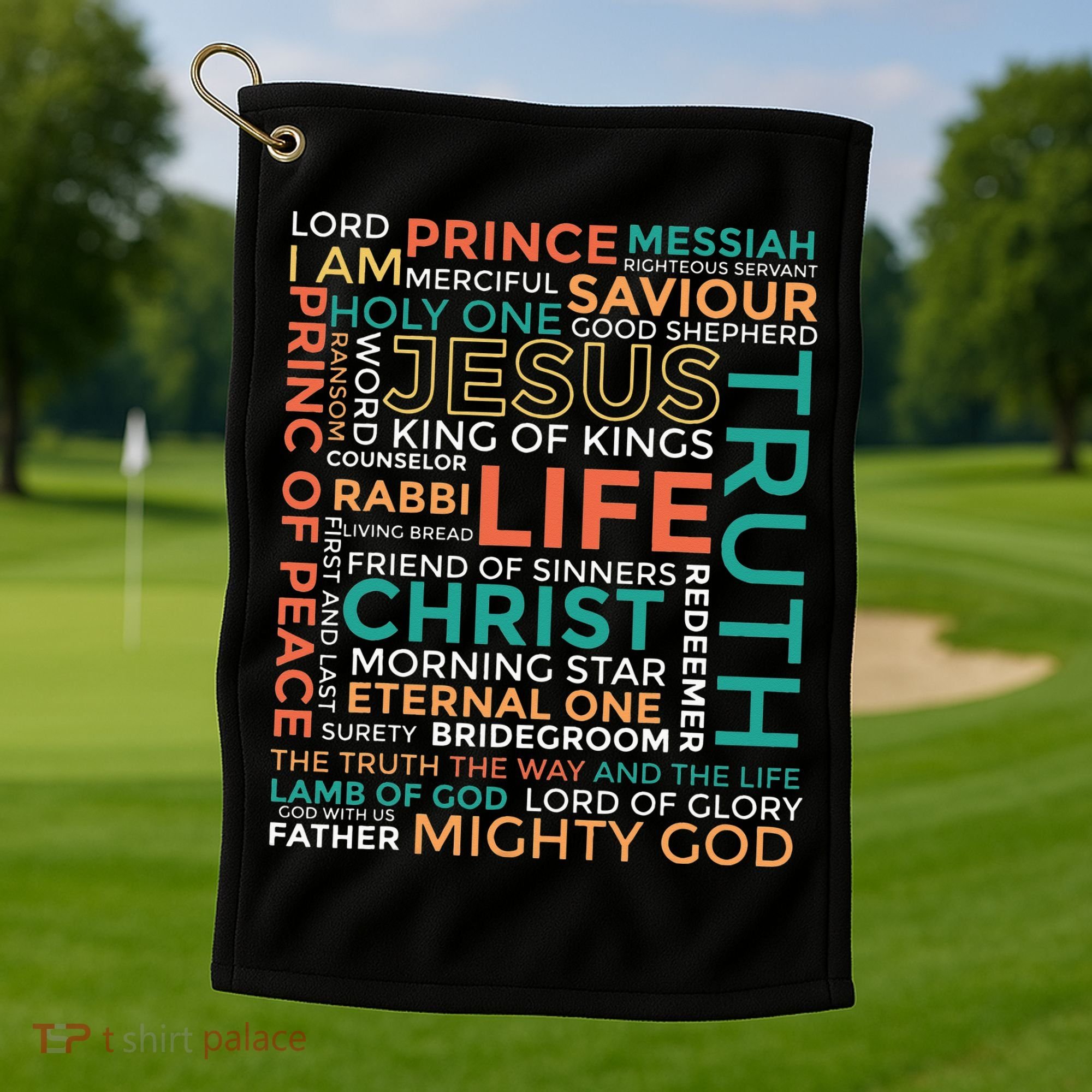 Names of Jesus Christian Golf Towel