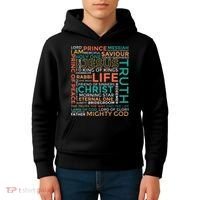 Names of Jesus Christian Kids Hoodie thumb 4