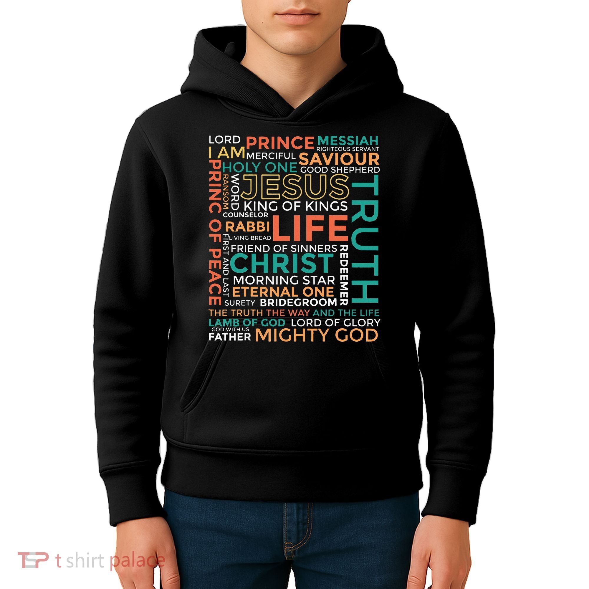 Names of Jesus Christian Kids Hoodie