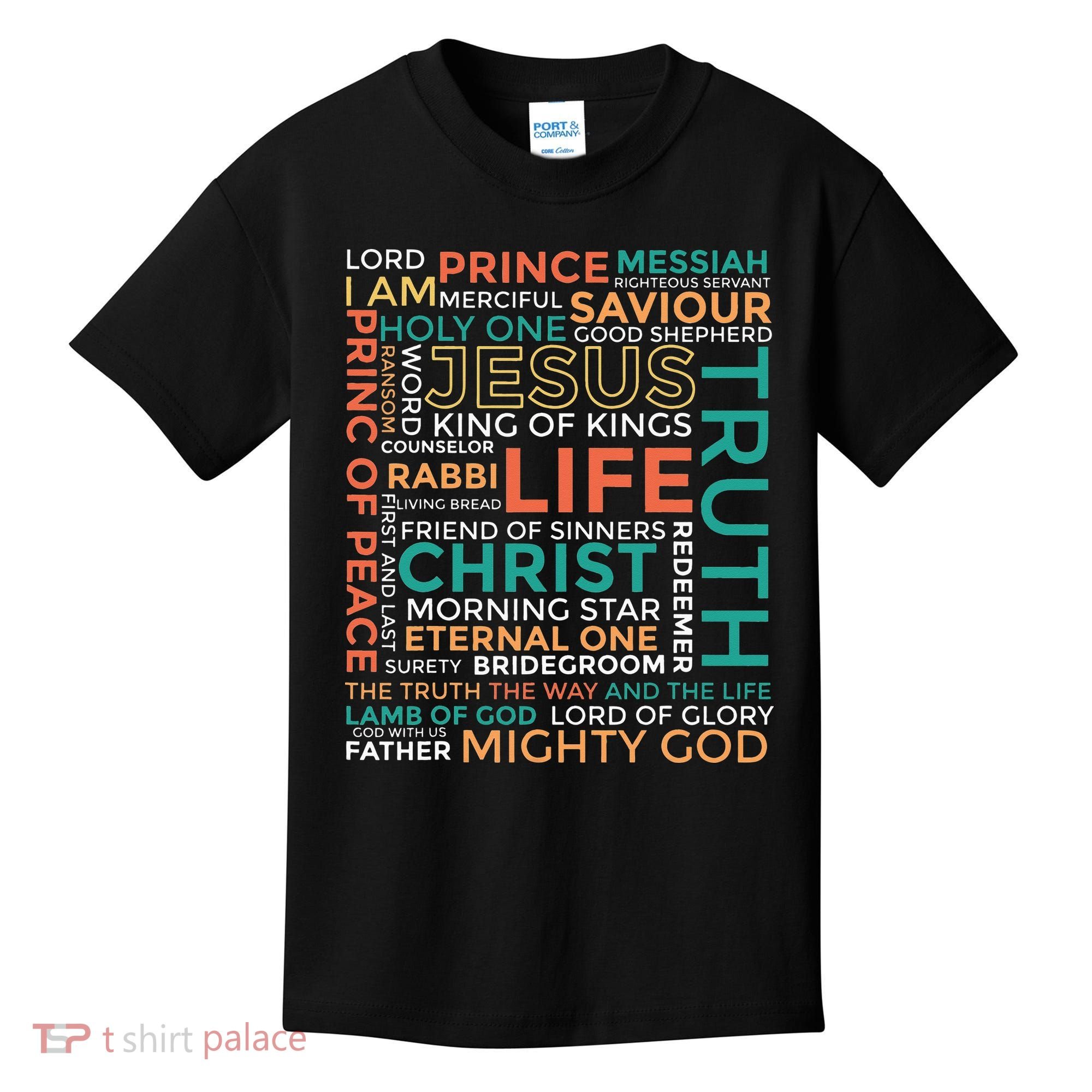 Names of Jesus Christian Kids T-Shirt