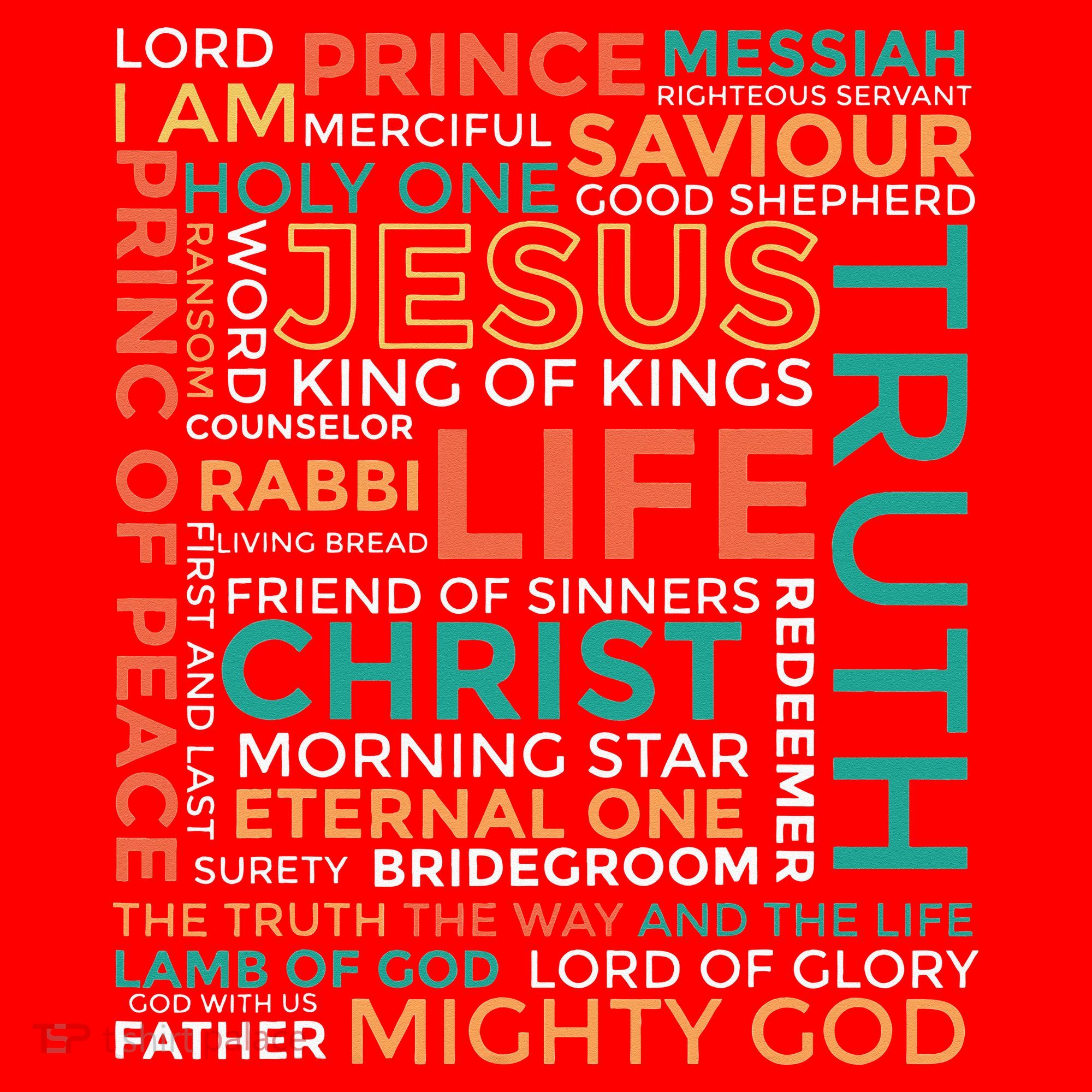 Names of Jesus Christian Santa Hat