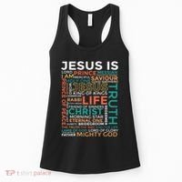 Names Of Jesus Jesus Is Christian Women's Tank Top thumb 0