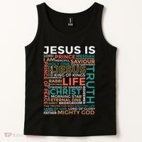 Names Of Jesus Jesus Is Christian Tank Top thumb 2