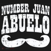 Number One Juan Abuelo Spanish Fathers Day Mexican Grandpa Baby Bodysuit thumb 2