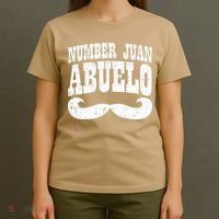Number One Juan Abuelo Spanish Fathers Day Mexican Grandpa T-Shirt thumb 4