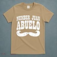 Number One Juan Abuelo Spanish Fathers Day Mexican Grandpa T-Shirt thumb 5