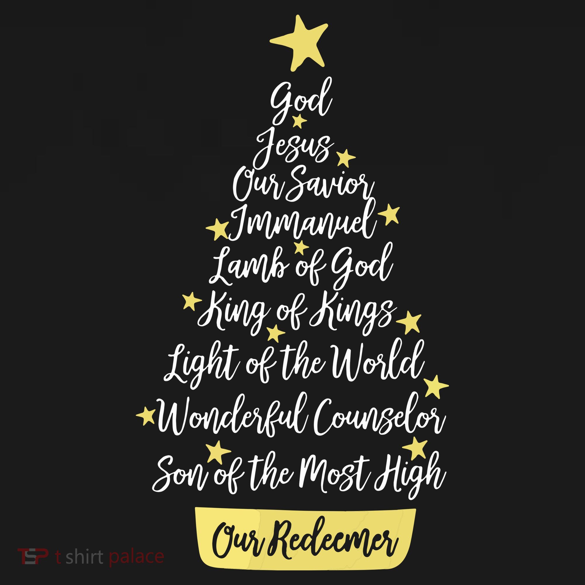 Names Of Jesus Christian Faith Christmas Tree Visor