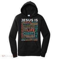 Names Of Jesus Jesus Is Christian Women's Hoodie thumb 0