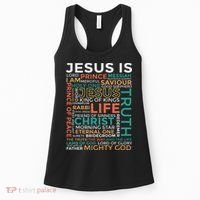 Names Of Jesus Jesus Is Christian Women's Tank Top thumb 0