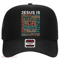 Names Of Jesus Jesus Is Christian Hat thumb 0