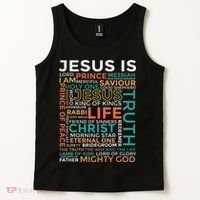 Names Of Jesus Jesus Is Christian Tank Top thumb 2