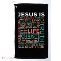 Names Of Jesus Jesus Is Christian Golf Towel thumb 0