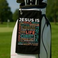 Names Of Jesus Jesus Is Christian Golf Towel thumb 2
