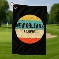 New Orleans Louisiana New Orleans Golf Towel thumb 1