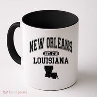 New Orleans Louisiana Est 1718 Varsity Coffee Mug thumb 0