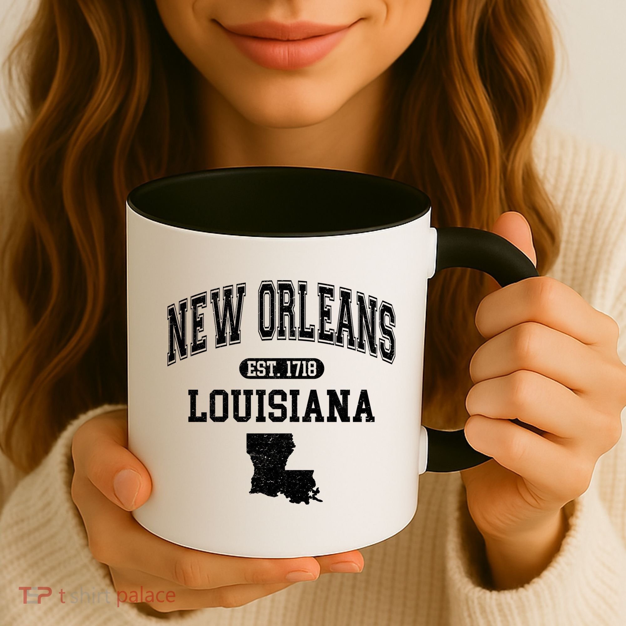 New Orleans Louisiana Est 1718 Varsity Coffee Mug