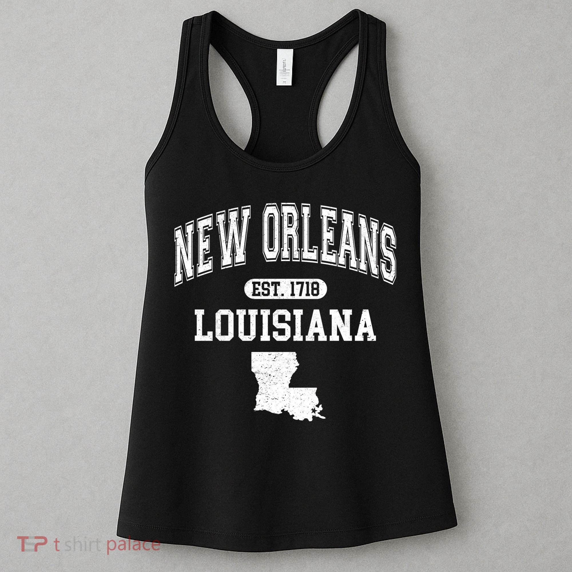 New Orleans Louisiana Est 1718 Varsity Women's Tank Top