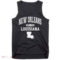 New Orleans Louisiana Est 1718 Varsity Tank Top thumb 0