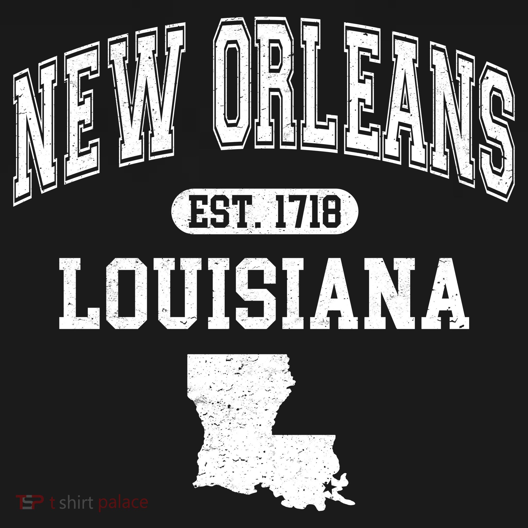 New Orleans Louisiana Est 1718 Varsity Tank Top