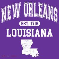 New Orleans Louisiana Est 1718 Varsity Apron thumb 2
